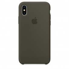 Силиконовый чехол Silicone Case OEM iPhone X/XS Dark Olive