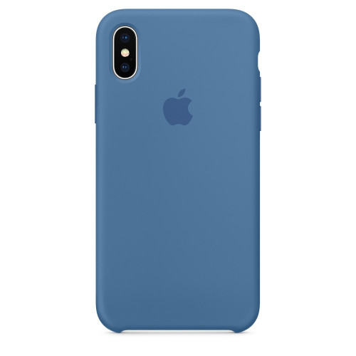 Купить Силиконовый чехол Silicone Case OEM iPhone X/XS Denim Blue
