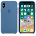 Купить Силиконовый чехол Silicone Case OEM iPhone X/XS Denim Blue