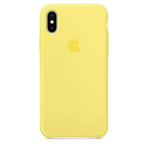 Купить Силиконовый чехол Silicone Case OEM iPhone X/XS Lemonade