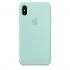 Силиконовый чехол Silicone Case OEM iPhone X/XS Marine Green