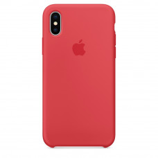 Силиконовый чехол Silicone Case OEM iPhone X/XS red