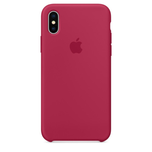 Купить Силиконовый чехол Silicone Case OEM iPhone X/XS Rose Red