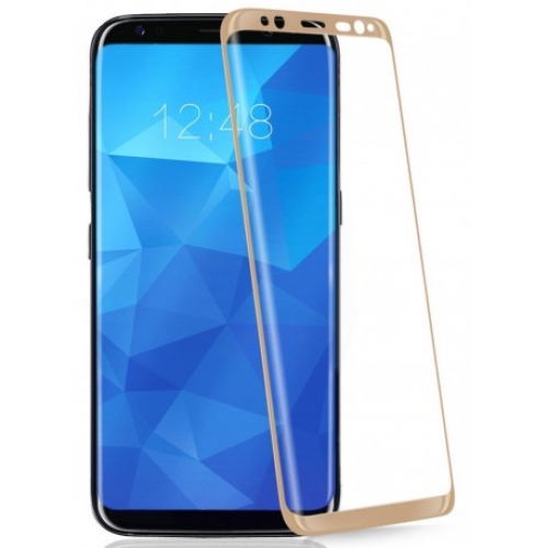 Купить Защитное стекло Samsung G950 (S8) Gold Full Cover