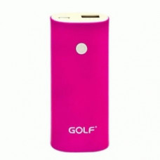 Внешний аккумулятор Golf PowerBank 5200 mAh Pink (GF-208)