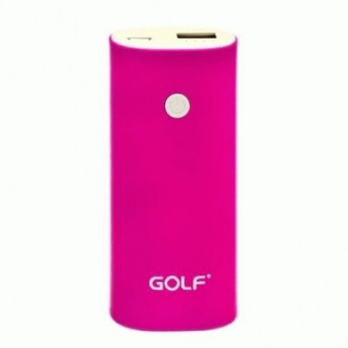Купить Внешний аккумулятор Golf PowerBank 5200 mAh Pink (GF-208)
