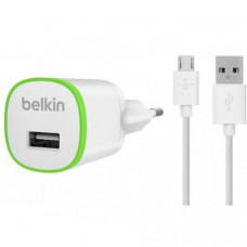 Сетевое зарядное устройство Belkin USB Micro Charger + microUSB сable White (F8M710vf04-WHT)