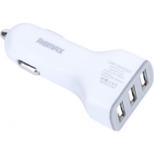 Купить Автомобильное зарядное устройство Remax Car charger 3 USB 3.6A White