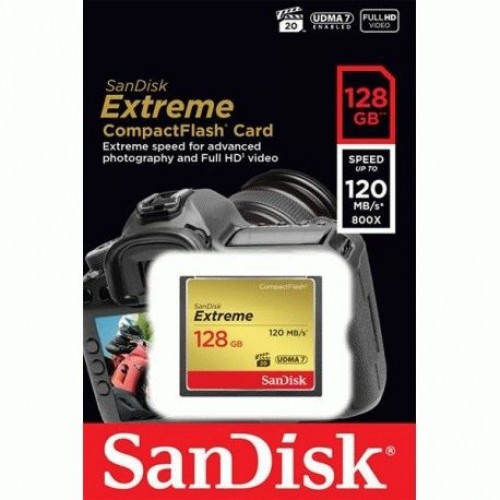 Купить Карта памяти SanDisk Extreme CompactFlash 128GB (SDCFXSB-128G-G46)