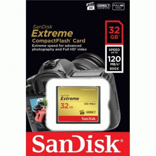 Купить Карта памяти SanDisk Extreme CompactFlash 32GB (SDCFXSB-032G-G46)