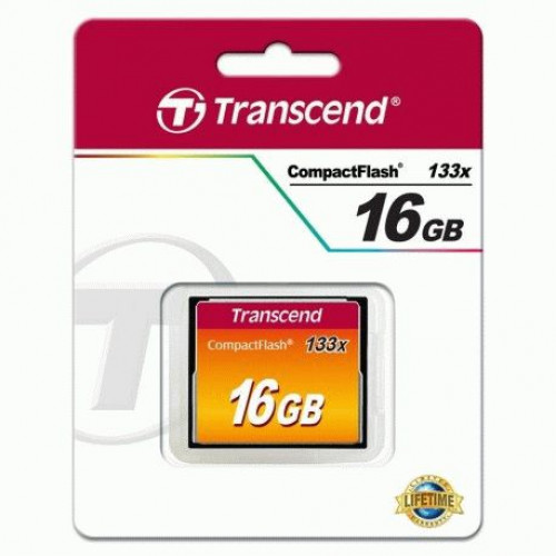Купить Карта памяти Transcend CompactFlash 16GB 133x (TS16GCF133)