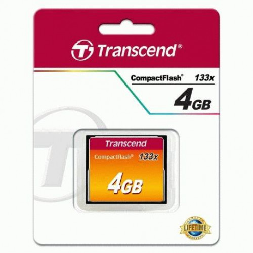 Купить Карта памяти Transcend CompactFlash 4GB 133x (TS4GCF133)