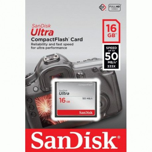 Купить Карта памяти SanDisk Ultra CompactFlash 16GB (SDCFHS-016G-G46)