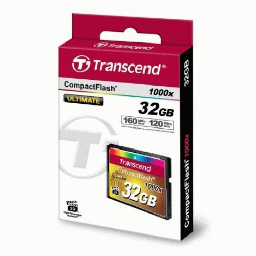 Купить Карта памяти Transcend CompactFlash 32GB 1000x (TS32GCF1000)