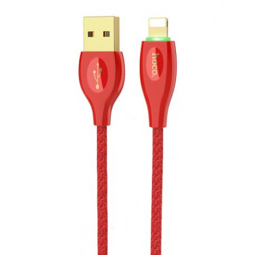 Купить Кабель Hoco U43 Ceramic Lightning Cable 1.2m Red