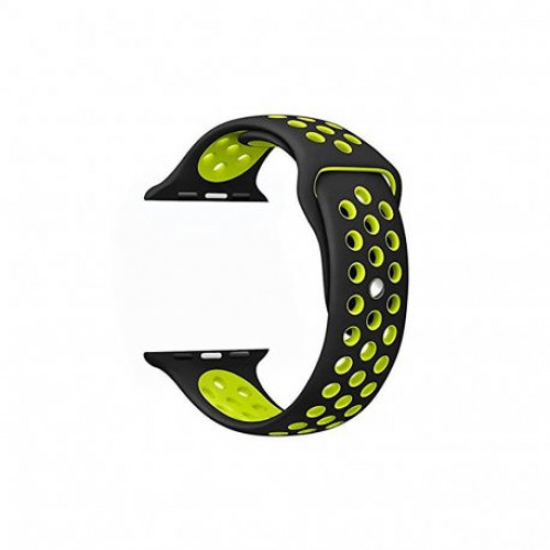 Купить Спортивный ремешок Nike+ Sport Band для Apple Watch 38mm Black/Yellow