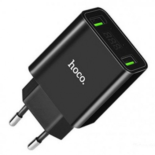 Купить Сетевое зарядное устройство Hoco C25A Cool 2.2A 2USB Black