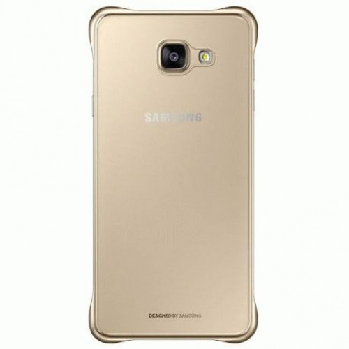 Купить Чехол Clear Cover для Samsung Galaxy A7 (2016) A710 Transparent Gold (EF-QA710CFEGRU)