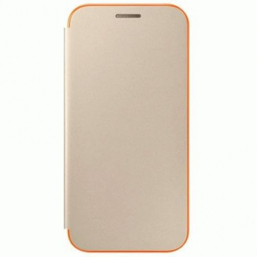 Купить Чехол Neon Flip Cover для Samsung Galaxy A3 (2017) Gold (EF-FA320PFEGRU)