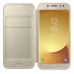 Купить Чехол Flip Wallet для Samsung Galaxy J7 (2017) J730 Gold (EF-WJ730CFEGRU)
