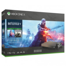 Microsoft Xbox One X 1TB Gold Rush Special Edition + Battlefield V Deluxe + Battlefield 1943