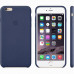 Купить Чехол Apple iPhone 6 Plus Leather Case Midnight Blue (MGQV2)