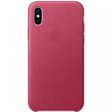 Чехол Apple iPhone X Leather Case Pink Fucsia (MQTJ2)