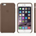 Купить Чехол Apple iPhone 6 Plus Leather Case Olive Brown (MGQR2)
