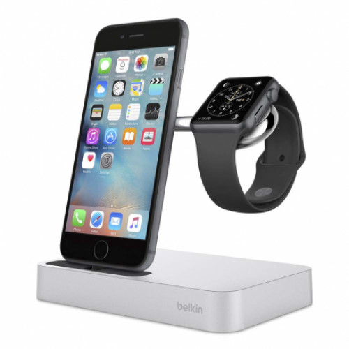 Купить Док-станция Belkin Belkin Charge Dock Apple Watch + iPhone Silver (F8J183vfSLV)