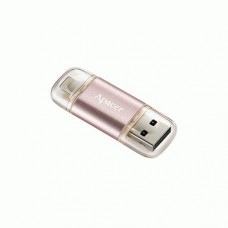Накопитель Apacer Dual  AH190 USB 3.1 / Lightning 32GB Rose Gold (AP32GAH190H-1)