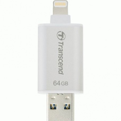 Купить Накопитель Transcend JetDrive Go 300 USB / Lightning 64GB Silver (TS64GJDG300S)