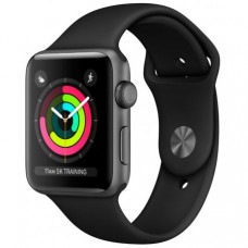 Apple Watch Series 3 42mm (GPS) Space Gray Aluminum Case with Black Sport Band (MQL12/MTF32)