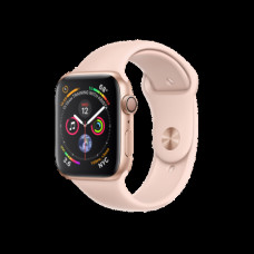 Apple Watch Series 4 44mm (GPS) Gold Aluminum Case with Pink Sand Sport Band (MU6F2)