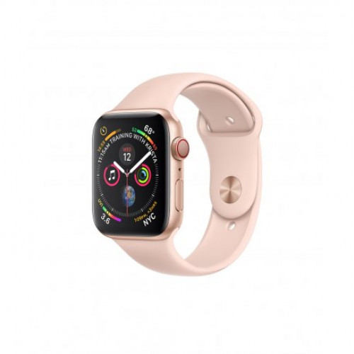 Купить Apple Watch Series 4 40mm (GPS+LTE) Gold Aluminum Case with Pink Sand Sport Band (MTVG2/MTUJ2)