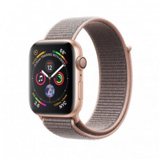 Apple Watch Series 4 44mm (GPS) Gold Aluminum Case with Pink Sand Sport Loop (MU6G2)