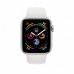 Купить Apple Watch Series 4 40mm (GPS) Silver Aluminum Case with White Sport Band (MU642)