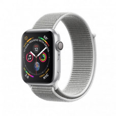 Apple Watch Series 4 44mm (GPS) Silver Aluminum Case with Seashell Sport Loop (MU6C2)