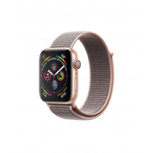Купить Apple Watch Series 4 40mm (GPS) Gold Aluminum Case with Pink Sand Sport Loop (MU692)