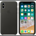 Купить Чехол Apple iPhone X Leather Case Charcoal Gray (MQTF2)