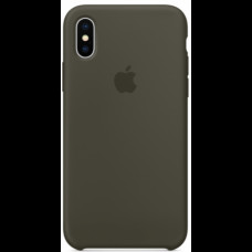 Чехол Apple iPhone X Silicone Case Dark Olive (MR522)