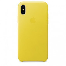 Чехол Apple iPhone X Leather Case Spring Yellow (MRGJ2)