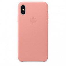Чехол Apple iPhone X Leather Case Soft Pink (MRGH2)