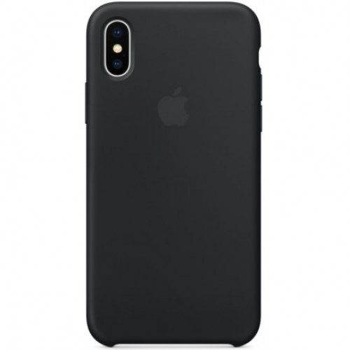 Купить Чехол Apple iPhone X Silicone Case Black (MQT12)