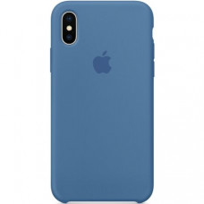 Чехол Apple iPhone X Silicone Case Denim Blue (MRG22)