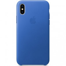 Чехол Apple iPhone X Leather Case Electric Blue (MRGG2)