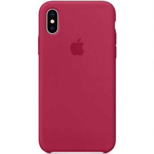 Купить Чехол Apple iPhone X Silicone Case Rose Red (MQT82)