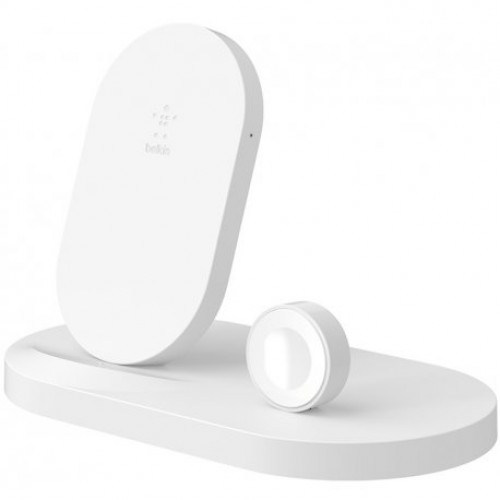 Купить Док-станция Belkin Qi Wireless для Apple Watch + iPhone + USB White (F8J235VFWHT)
