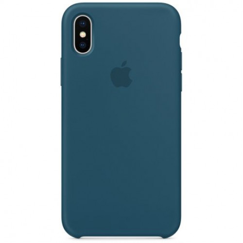 Купить Чехол Apple iPhone X Silicone Case Cosmos Blue (MR6G2)