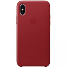 Чехол Apple iPhone X Leather Case (Product) Red (MQTE2)