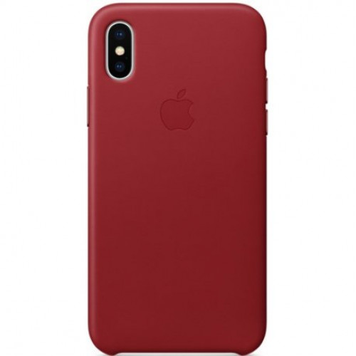 Купить Чехол Apple iPhone X Leather Case (Product) Red (MQTE2)